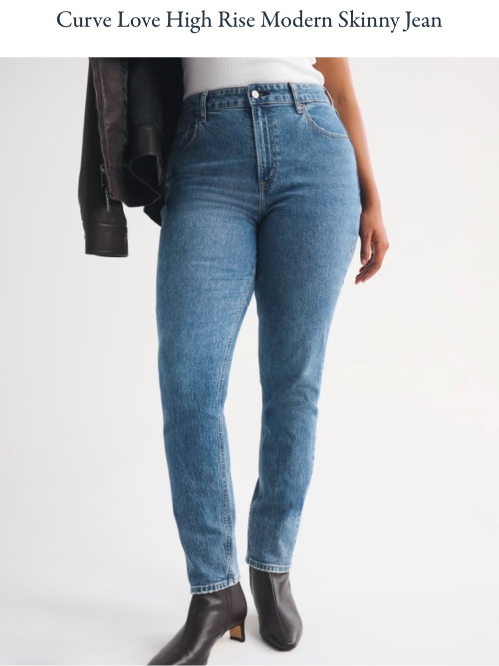 Abercrombie & Fitch Curve Love Skinny High Rise Jeans sz 27/4
